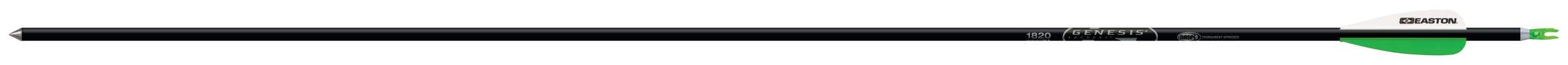 Flèche d'arbalète Easton NASP XX75 Genesis avec plumes de 3 cm, paq. 6 Side_Left