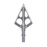 Pointe de chasse à 3 lames d'arbalète 100 grains Muzzy One, 1-3/16 po, paq. 3 Front_Flat