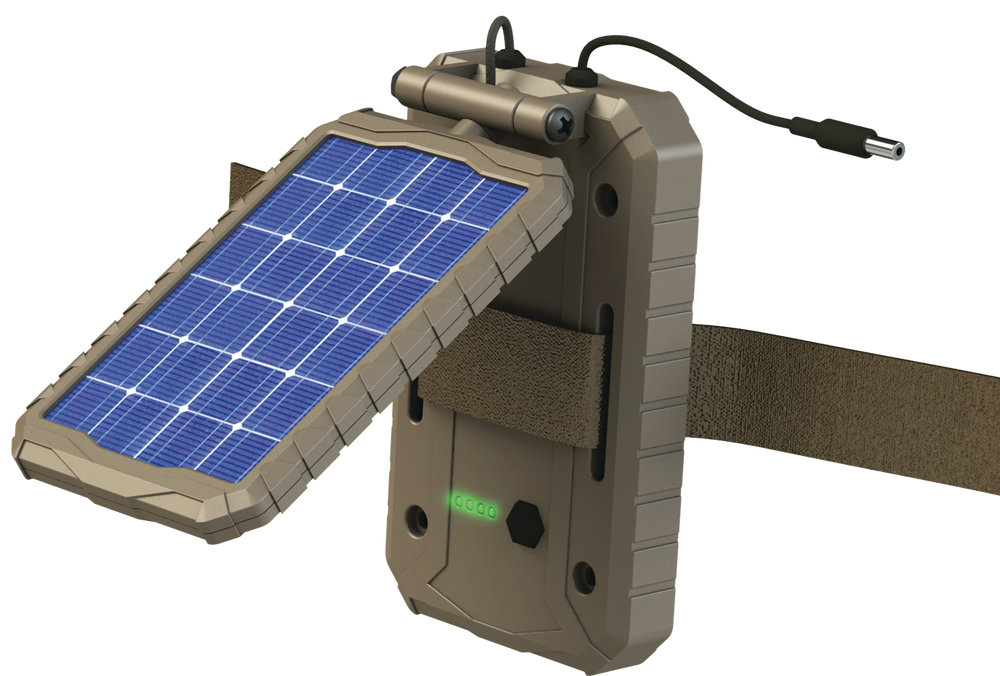 HME SolPak 1000 Power Solar Panel for Hunting Trail Cameras, Beige