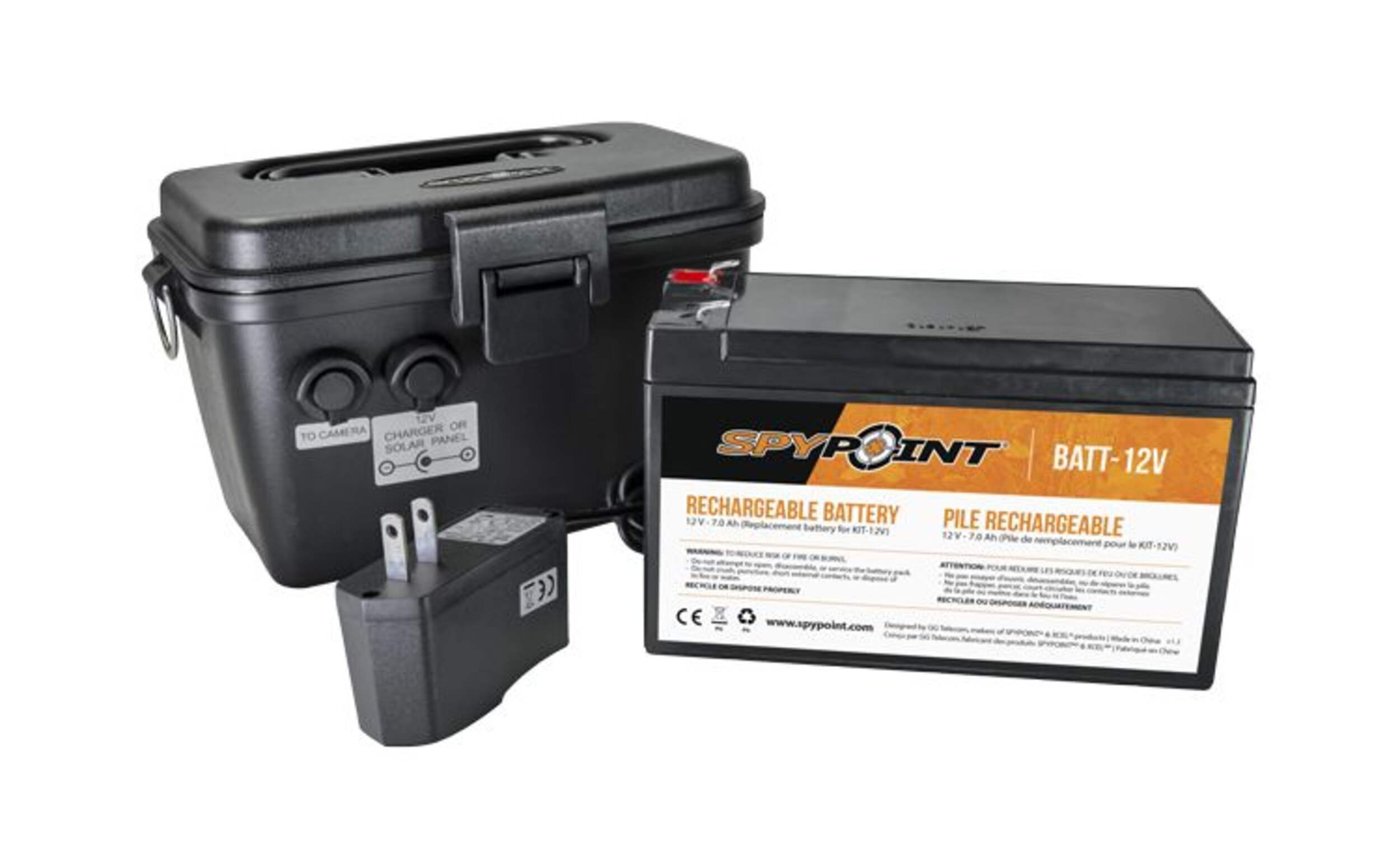 SPYPOINT 12V Battery, Charger & Housing Kit for Trail/Game Camera Composite_or_Mixed