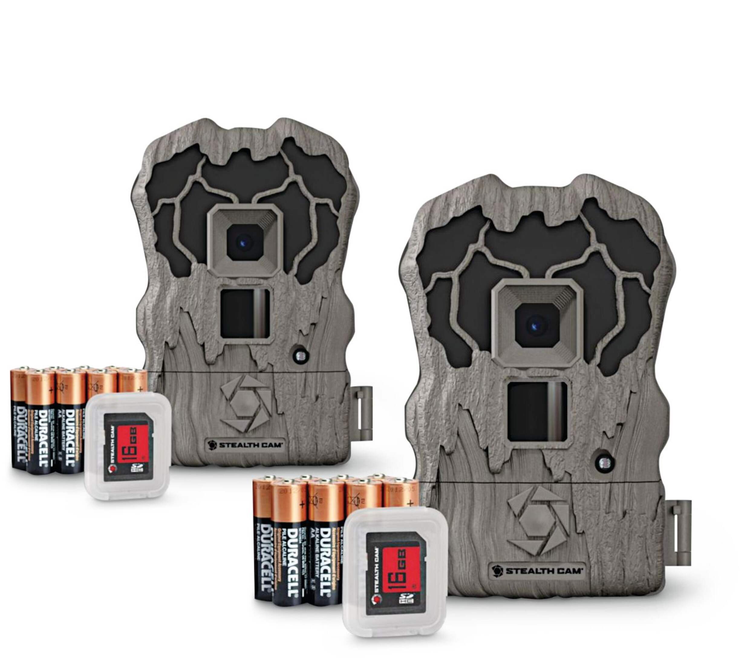 Stealth Cam QV1K Batteries & Cards Trail/Game Camera Combo, 20MP, 2Pk