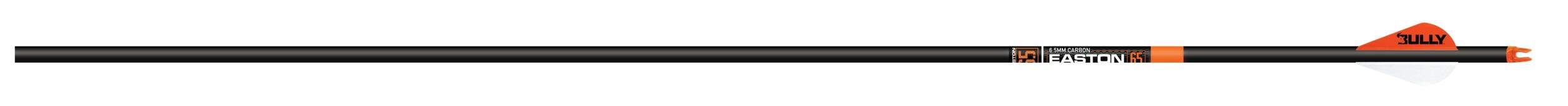 Easton 6.5 Acu Carbon Hunting Arrow with 2-in Bully Vane, 29-in, 6-Pk Side_Left