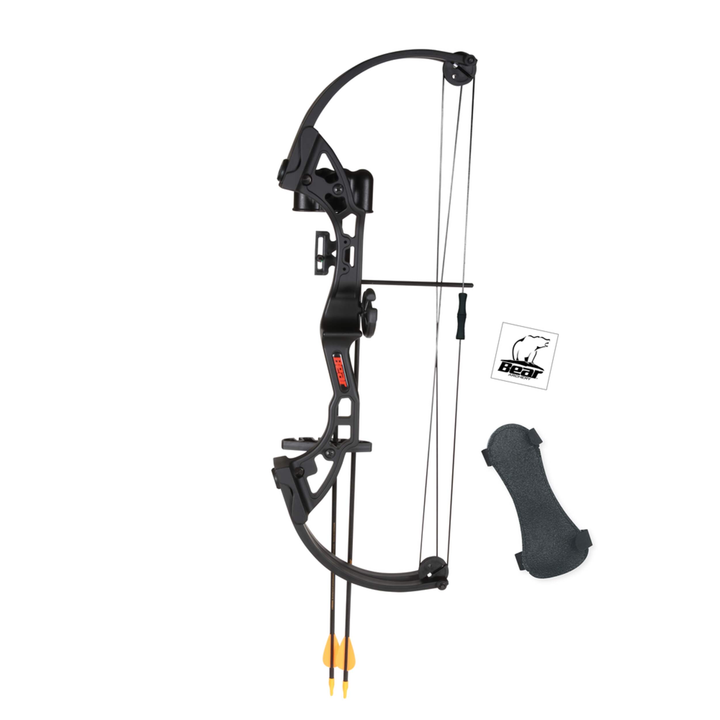 Bear Archery Brave Youth Kids' Compound Bow Package w/ Whisker Biscuit