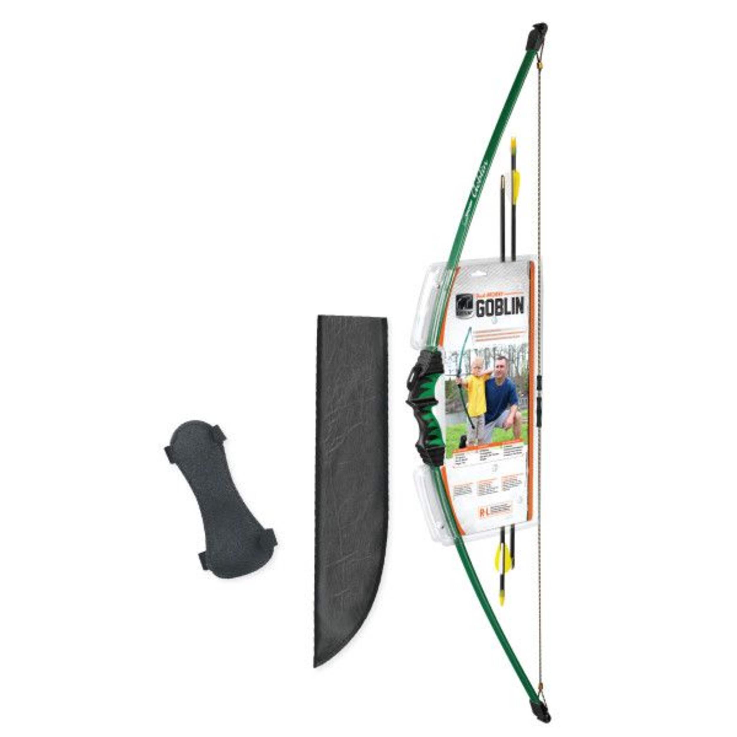 Bear Archery Goblin Youth Kids' Bow Package, Ambidextrous Bow, Ages 4