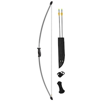 Bear Archery Wizard Youth Kids' Traditional Bow Package, Ambidextrous Riser Design, 5-18 lb. Draw, Ages 5+ Composite_or_Mixed