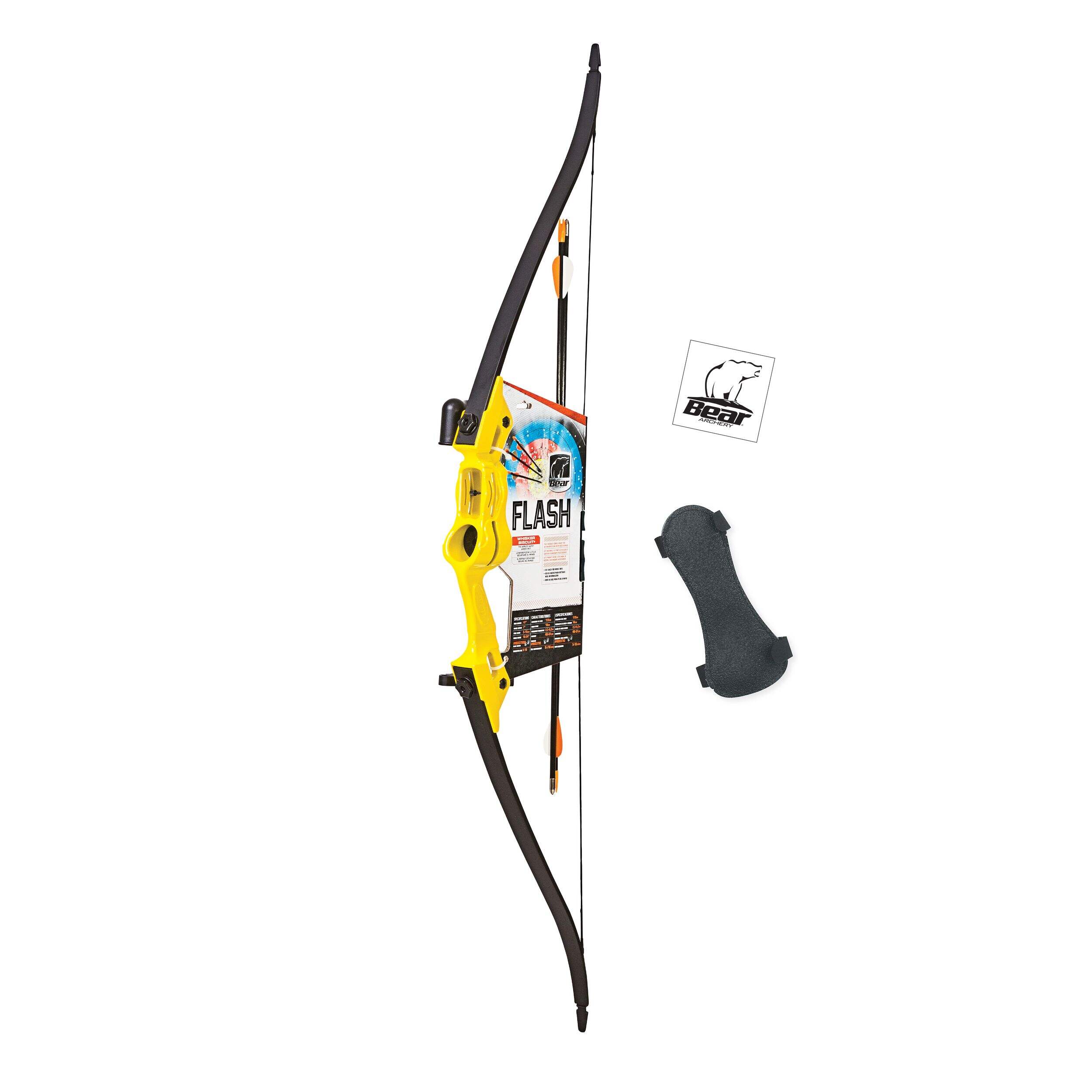 Arc recourbé pour jeunes Bear Archery Flash, poignée ambidextre, 5 ans et plus Composite_or_Mixed