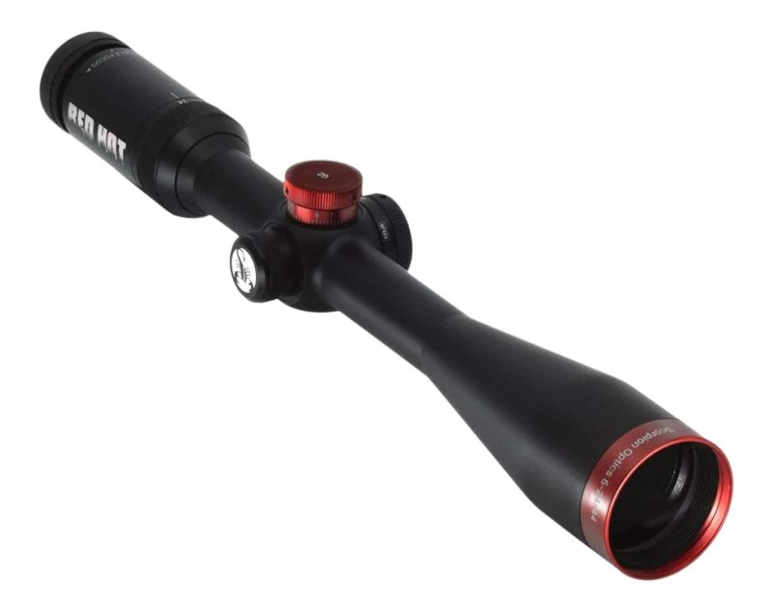 Scorpion Optics G2 Red Hot Series 17 Rifle Scope, 3-12x44mm Front_Three_Fourths_Angled_Right
