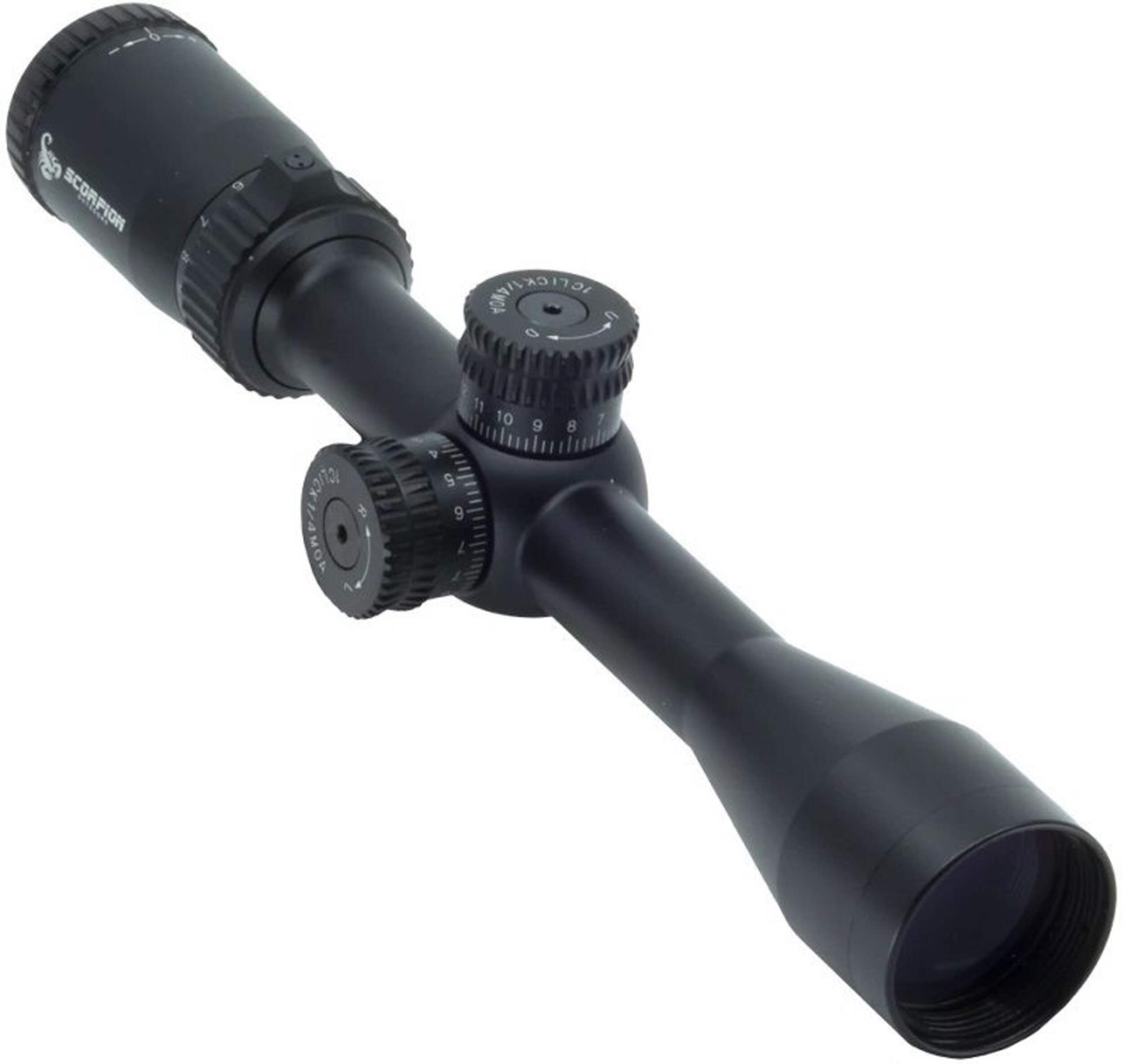 Scorpion Optics Vision Series Rifle Scope w/ Infrared, 3-9x40mm Front_Three_Fourths_Angled_Right