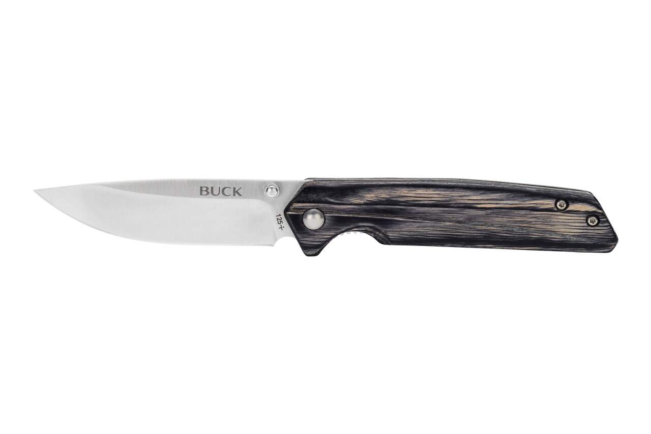 Buck Knives Buck 110 Folding Knife w/ CliP Style Leather Sheath