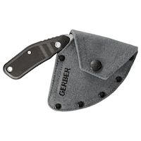 Gerber Downwind ULU Fixed Blade Knife with Sheath, Black Side_Right