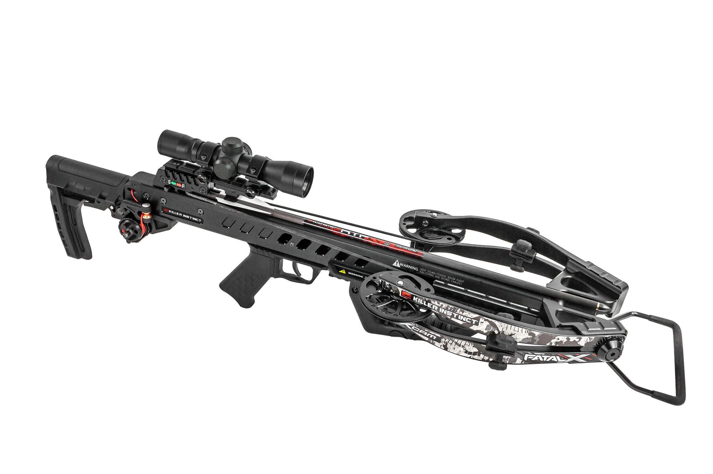 Killer Instinct Fatal-X Crossbow Kit with Crank Front_Three_Fourths_Angled_Right