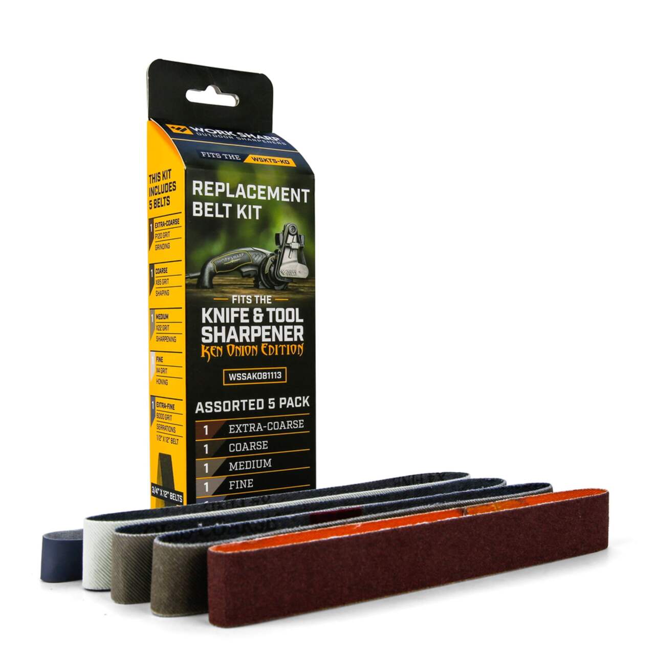 Work Sharp Direct Replacement Abrasive Belt Kit for Work Sharp