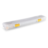 Plano Bowmax Compact Shell Protection Arrow and Bolt Case for Archery Equipment, White Front_Angled_Right