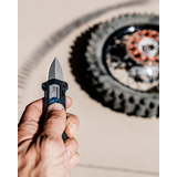 Kershaw Kapsule Spear Point Pocket Knife with Clip, Boxed, Steel, 1.9-in, Black/Silver Back_Flat