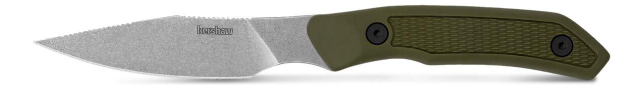 Kershaw Deschutes-Caper Fixed Blade Knife Olive Polypropylene