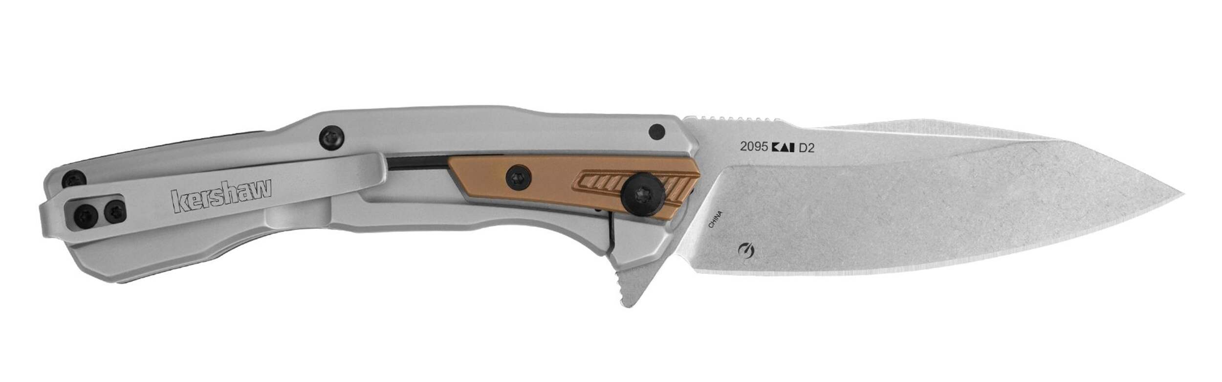 Kershaw Endgame Folding Pocket Knife, Boxed, Steel, 3.25-in, Silver Colour Side_Right