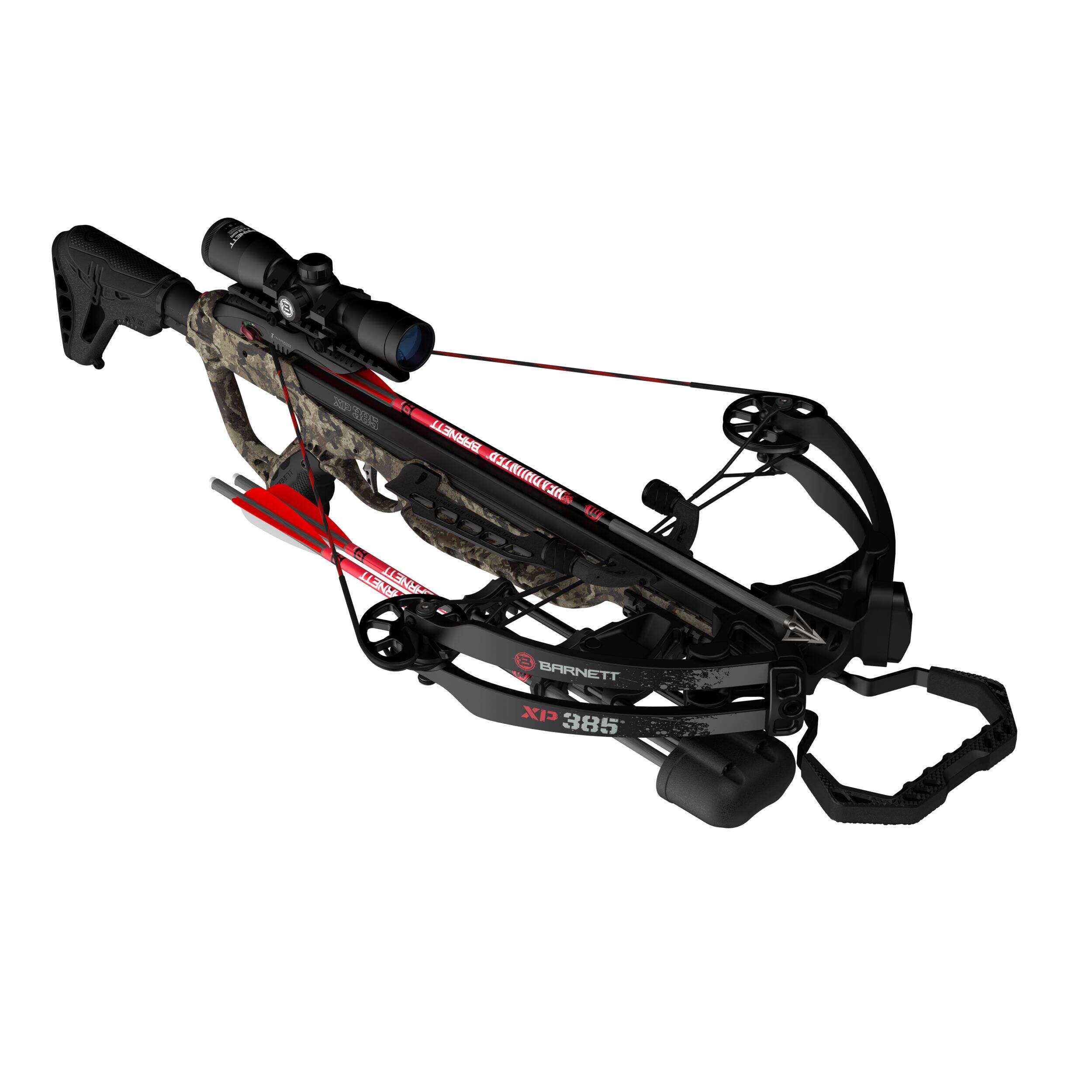 Barnett XP385 Crossbow with Anti-Dry Fire System Front_Angled_Right