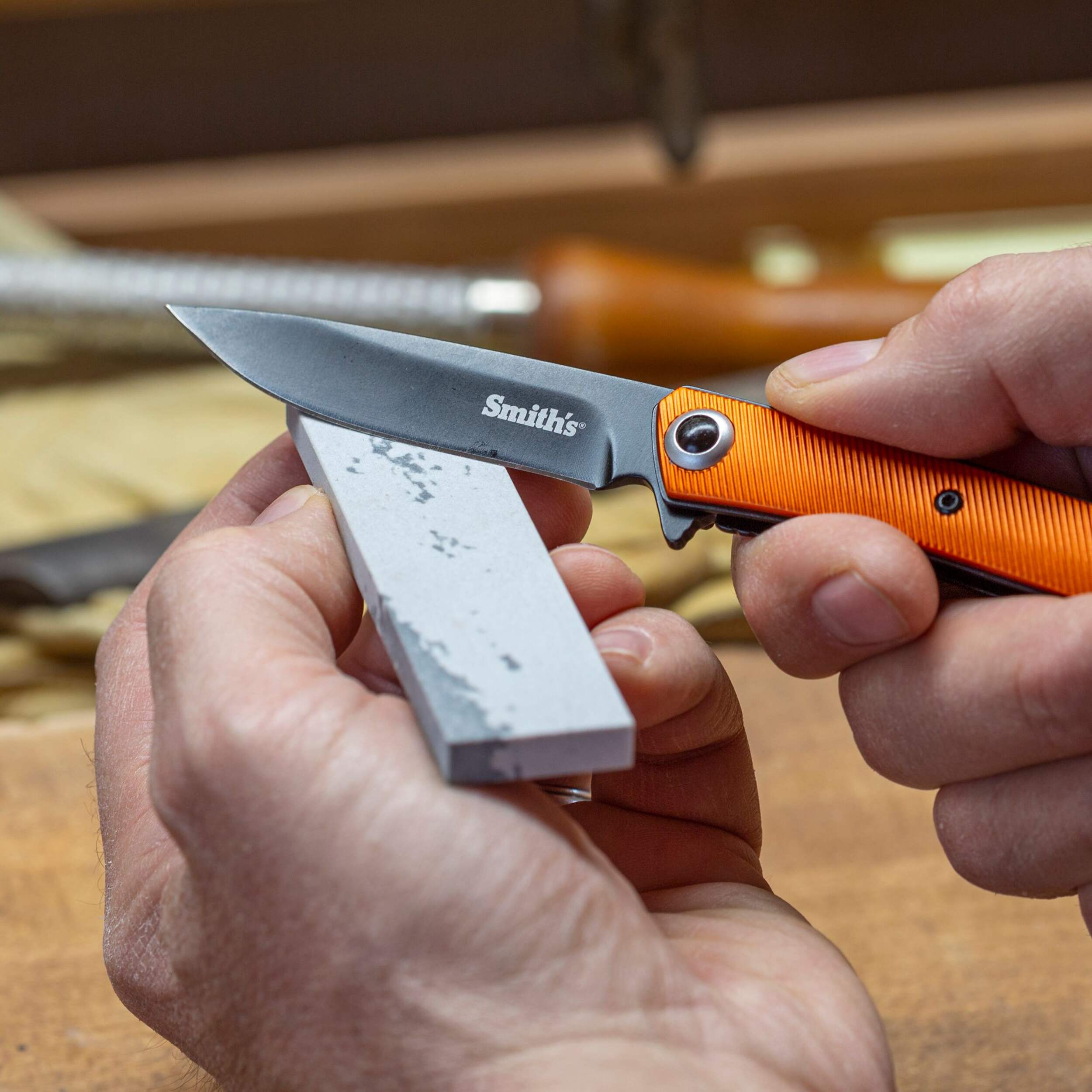 Smith's Arkansas Sharpening Stone with Pouch, 4in Canadian Tire