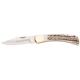 Winchester Stag Bone Lockback Knife, 9-in Side_Left
