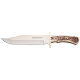 Winchester Stag Bone Bowie Knife, 13-in Side_Left