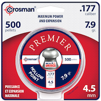 Crosman® Premier Hollow Point .177 Caliber Air Gun Pellets, 500-ct Front_Flat