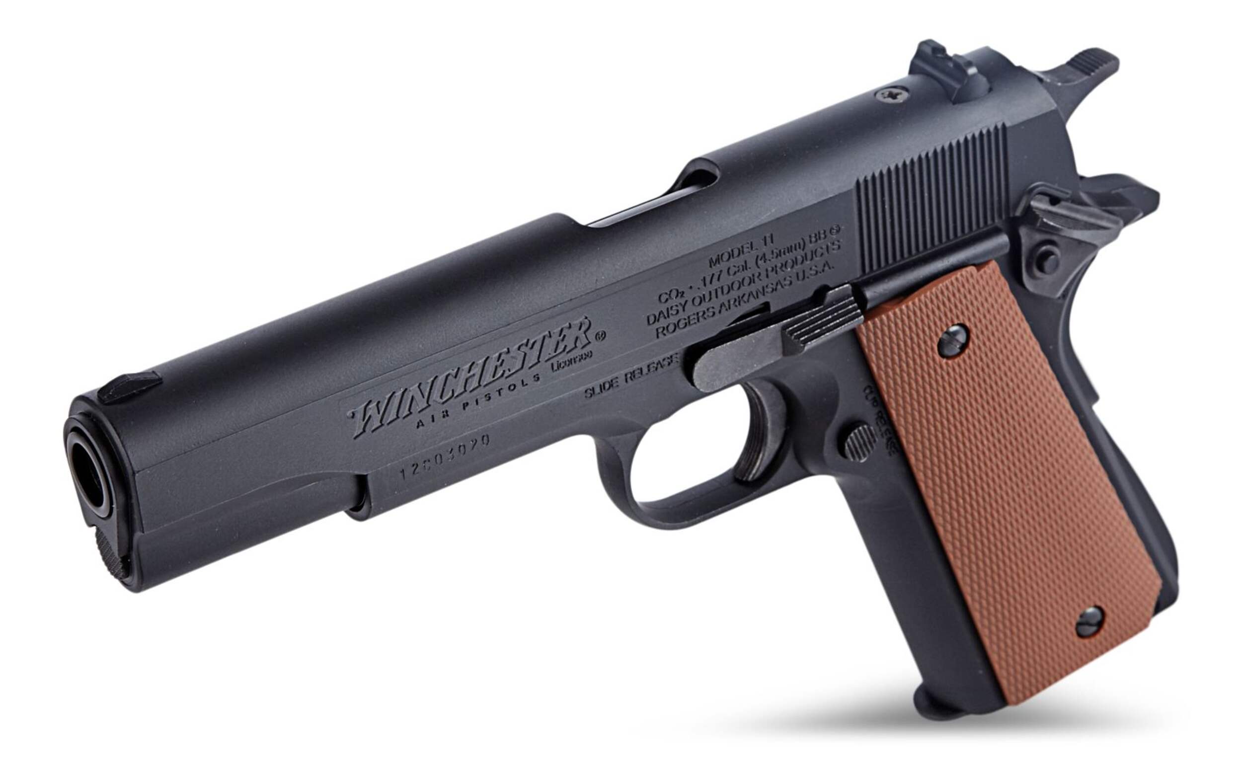 Winchester CO2 .177 Caliber Air Pistol with 16-shot BB Clip, 410 FPS Overhead_Plunge
