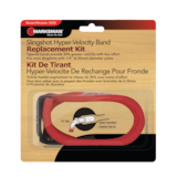 Slingshot Replacement Band, Tapered for Increased Velocity, Clips for Easy Mounting Front_Flat