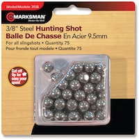 Marksman 3/8-in Steel Slingshot Ammunition, 75-ct Front_Flat
