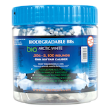Soft Air 6mm, 0.2-g Biodegradable BB Ammunition for Air Soft Guns, 2100-ct, White Front_Flat