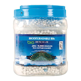 Soft Air 6mm, 0.2-g Biodegradable BB Ammunition for Air Soft Guns, 5000-ct, White Front_Flat