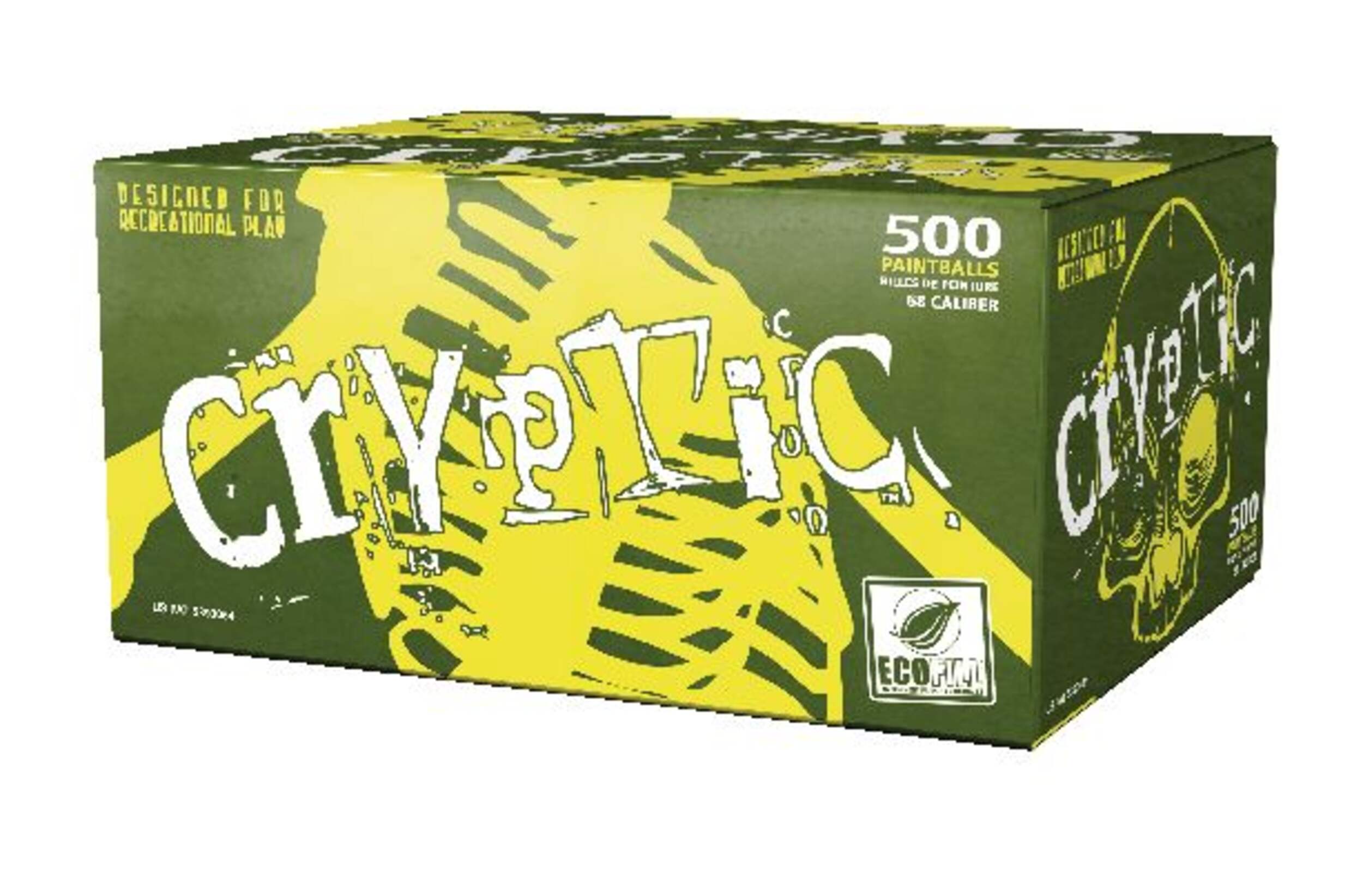 Zap Cryptic Environmentally Friendly Paintballs Fit All Paintball Markers, 500-ct Front_Angled_Left