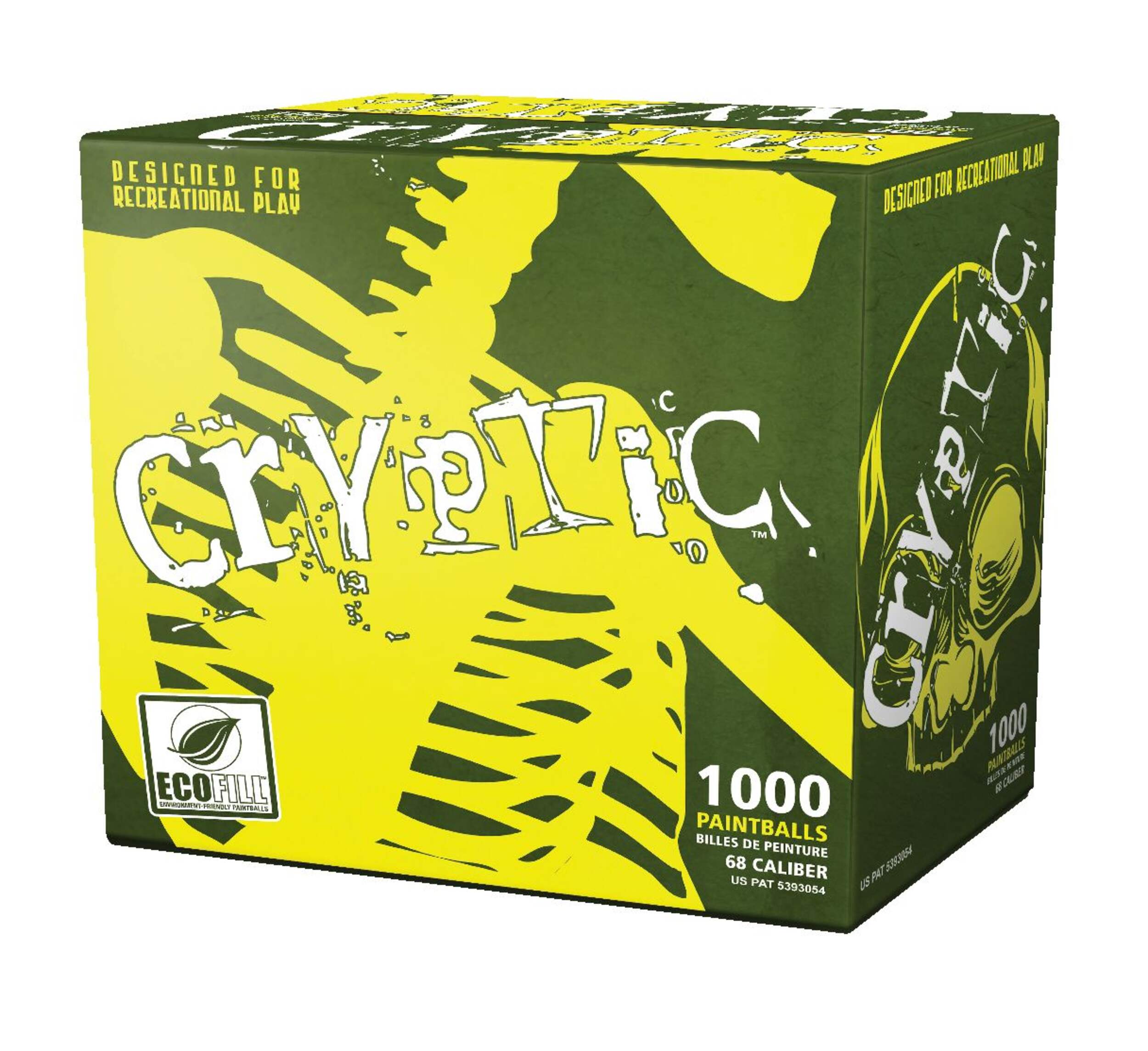 Cryptic Environmentally Friendly Paintballs, Fit All Paintball Markers, 1000-ct Front_Angled_Left