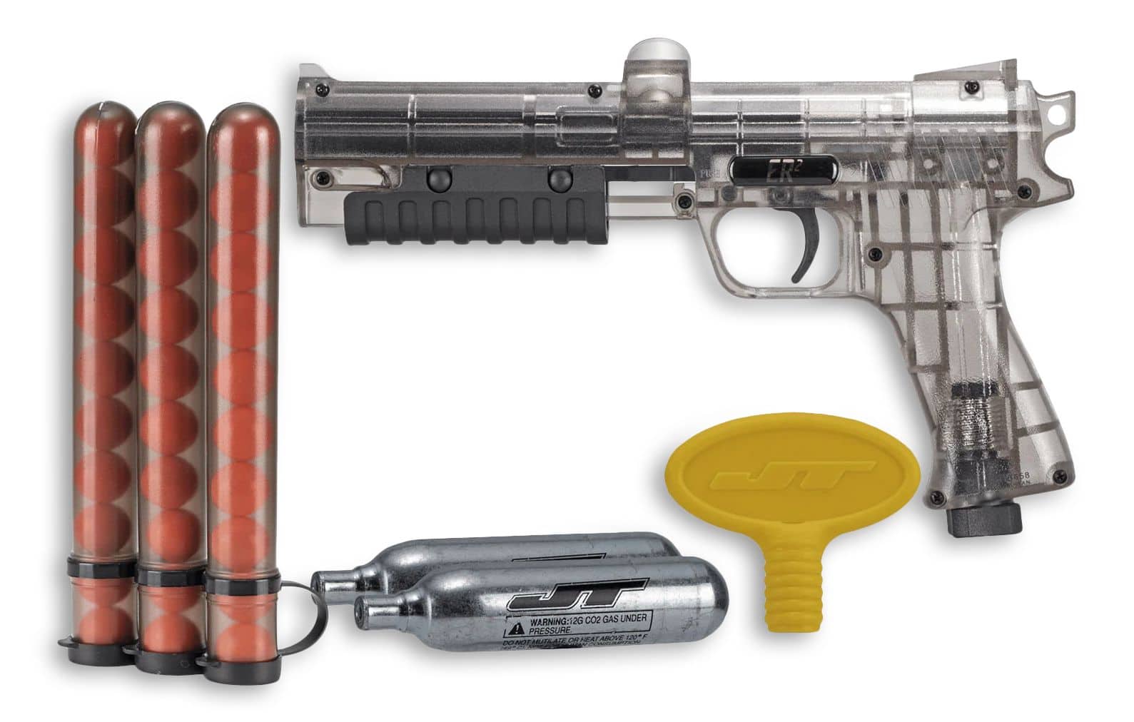 Marqueurs pour pistolet de paintball JT ER2, inclus marqueur, billes de  peinture et cartouches