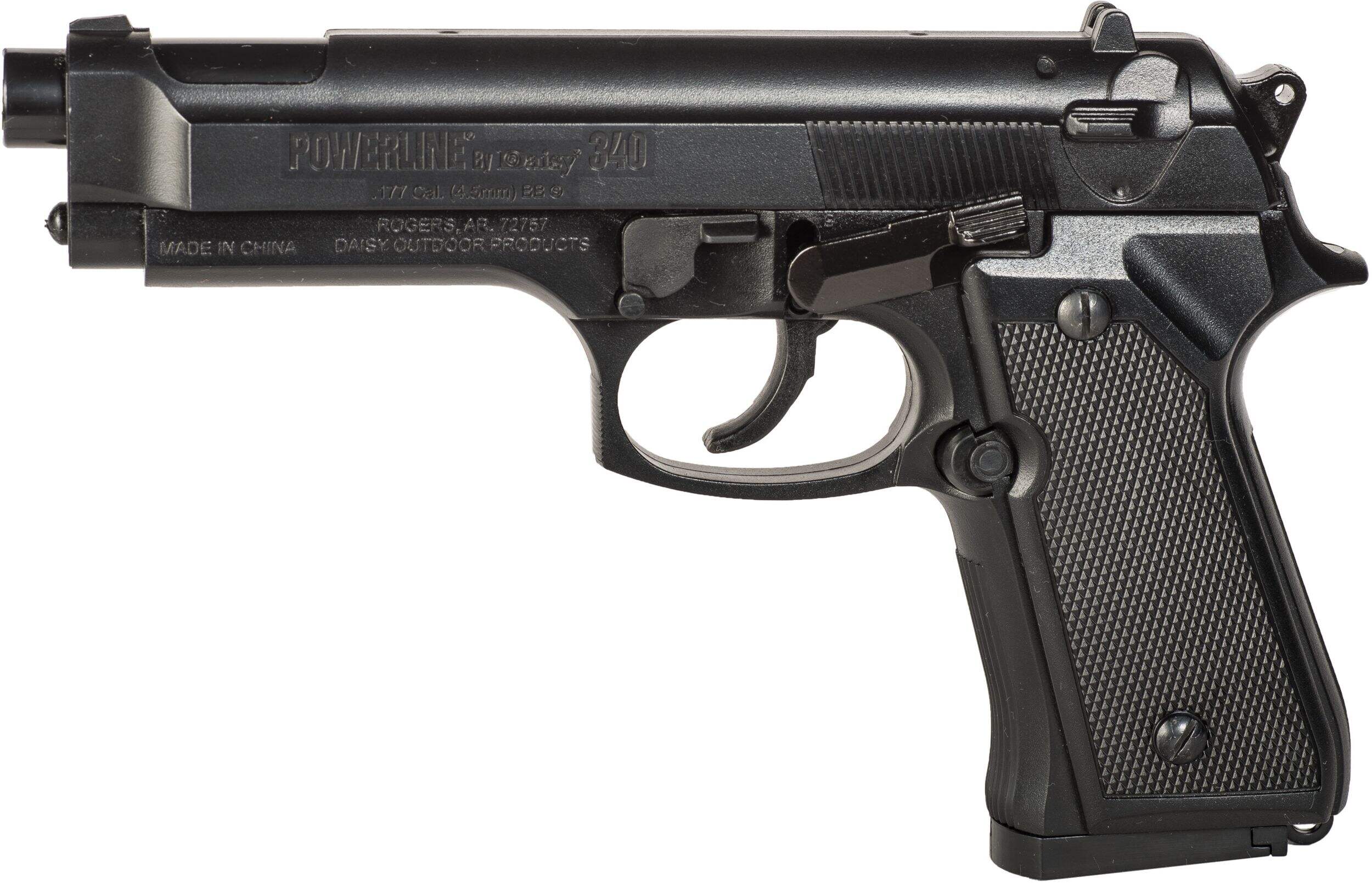 Daisy® Powerline .177 Caliber 340 Air Pistol, 200 BB Reservoir, 13-Shot Speedload Clip Side_Left