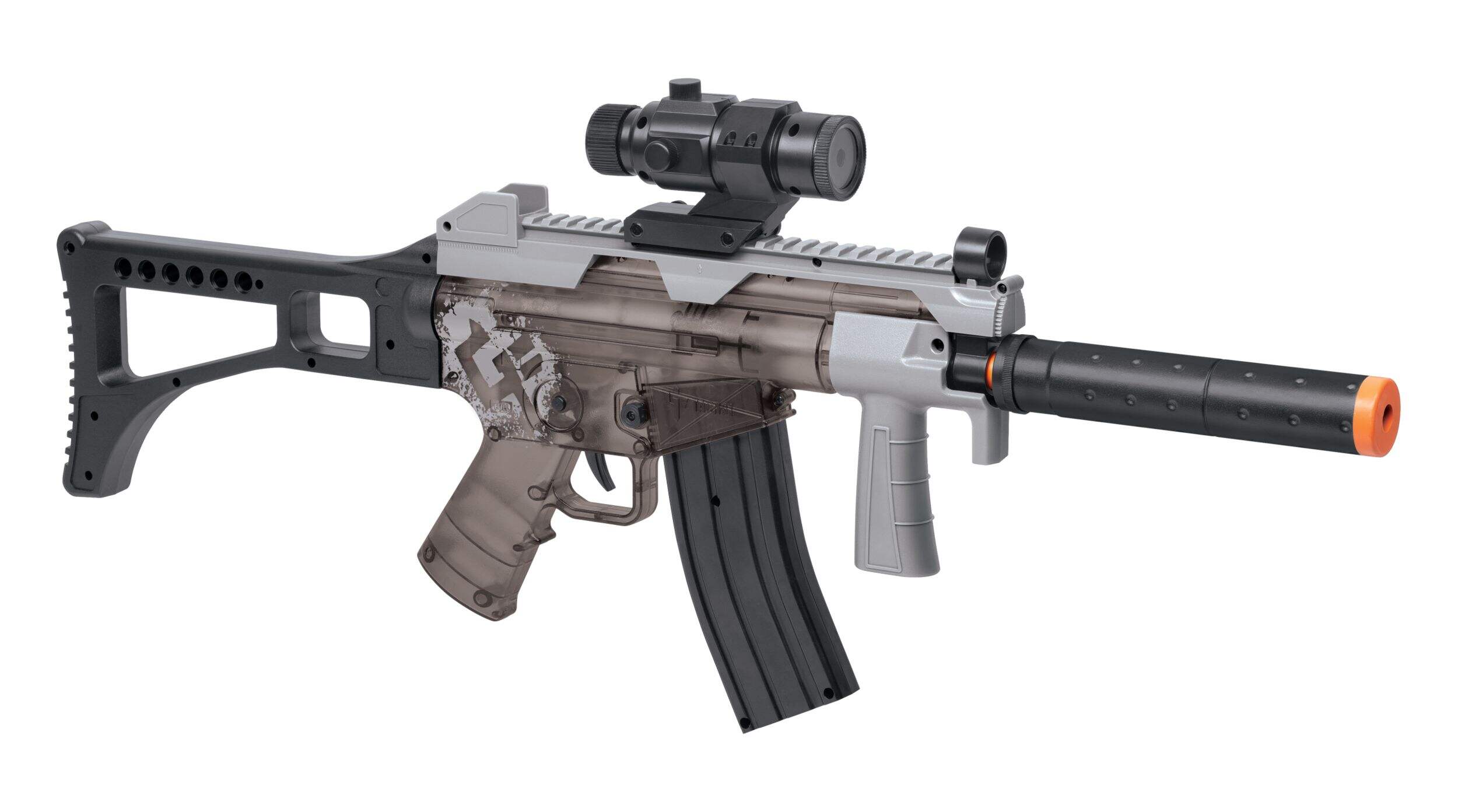 Crosman® Ghost Affliction Airsoft Rifle & Pistol Kit with Safety Glasses Front_Angled_Right