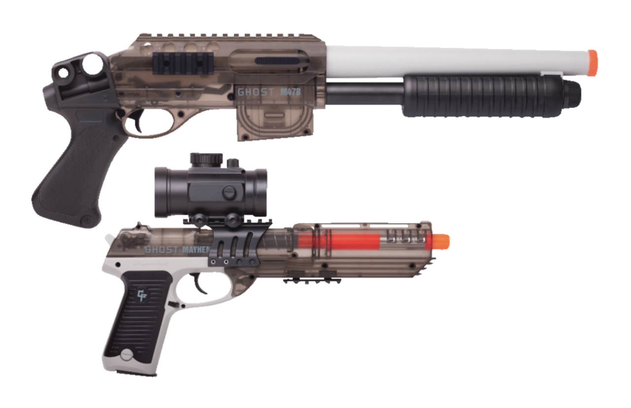 Pistolet et fusil à pompe avec mécanisme à ressort Crossman Game