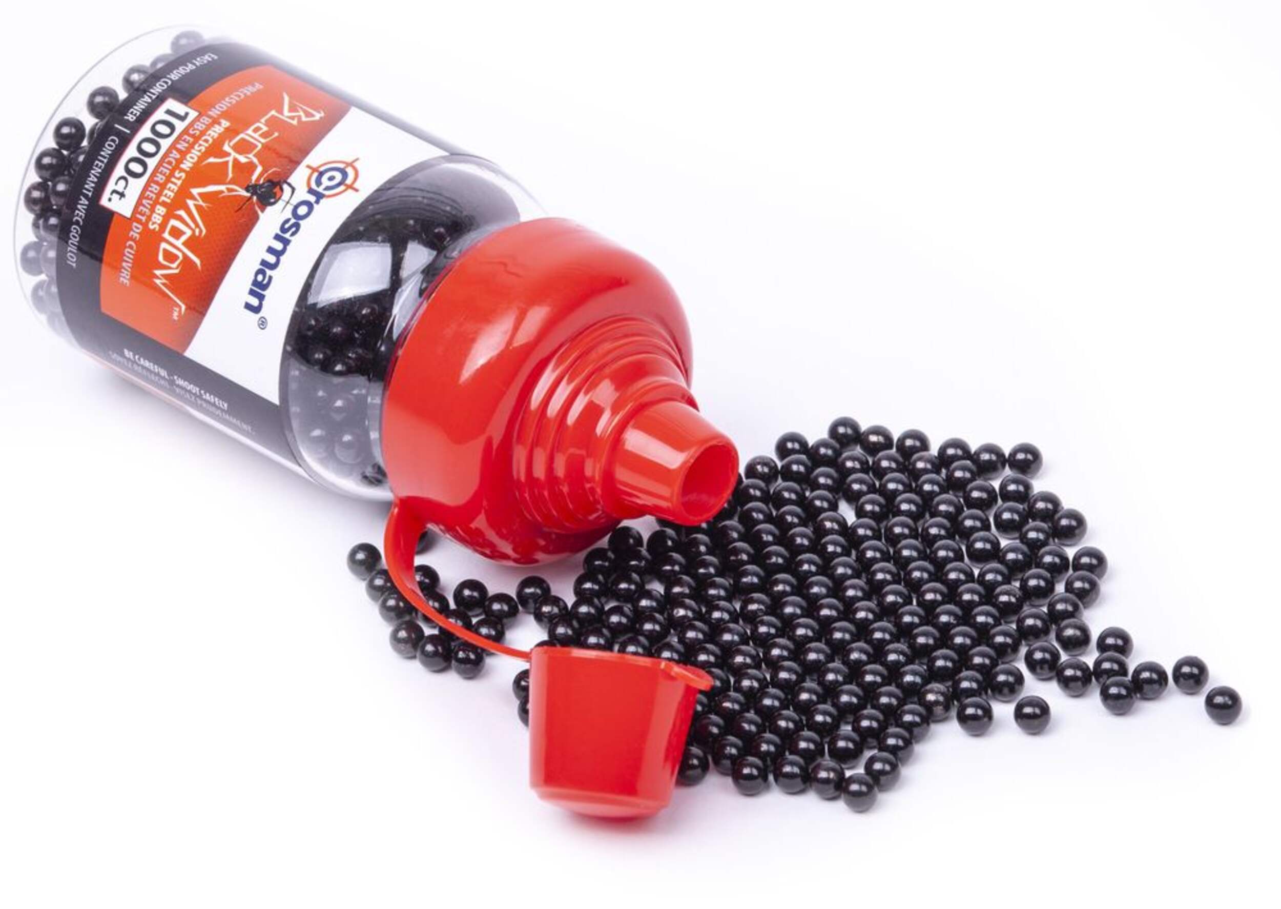 Crosman® Black Widow Premium Steel 4.5mm BBs for Air Guns, 1000-pk Composite_or_Mixed