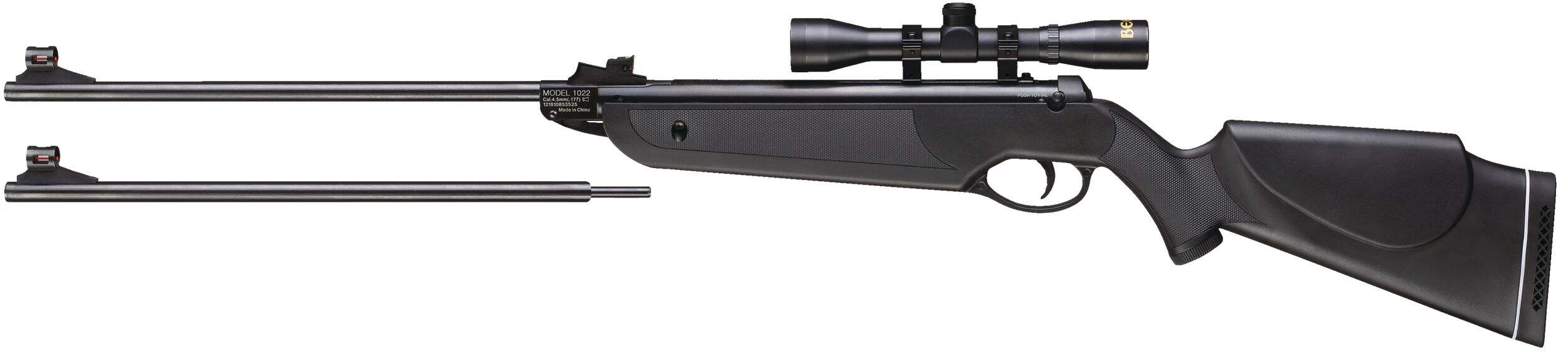 Beeman 1022 Dual Caliber Air Rifle, .177 and .22 Caliber, Interchangeable Barrels Side_Left