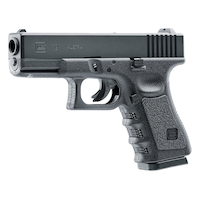 Umarex Glock G19 Gen 3 .177 BB Airgun, CO2 Action Front_Angled_Left
