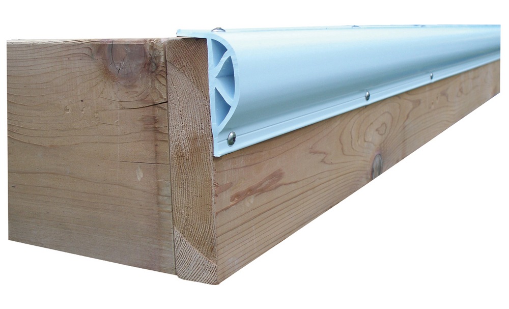 Dock Edge Dolphin™ Dock Bumper Heavy Slant P Profile, White, 8ft