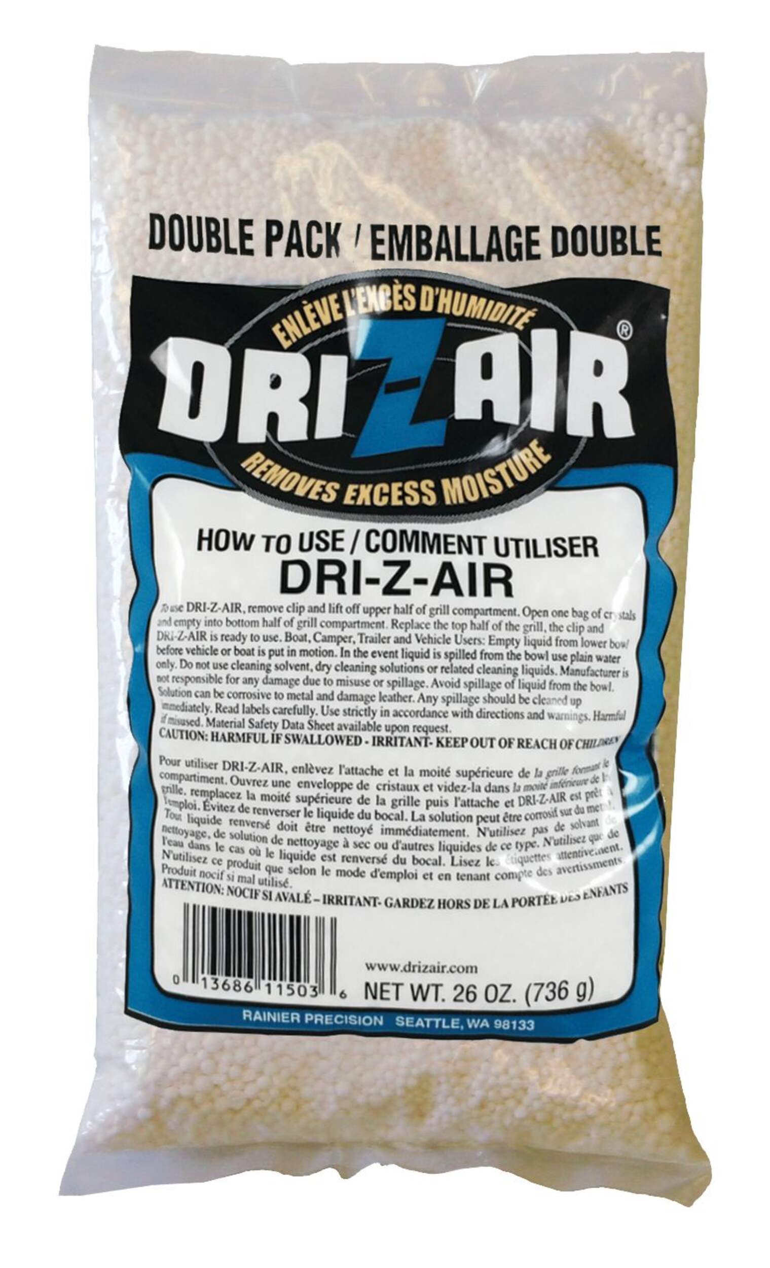 Dri-Z-Air Refill Crystals, 736-g Front_Flat
