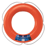 Dock Edge Dolphin™ Life Ring Buoy, Orange, 24-in (61 cm) Front_Flat
