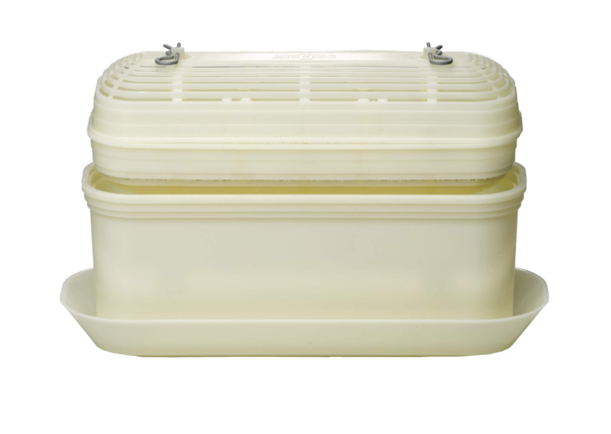 Déshumidificateur décoratif de luxe Dri-Z-Air avec plateau, blanc Front_Elevated