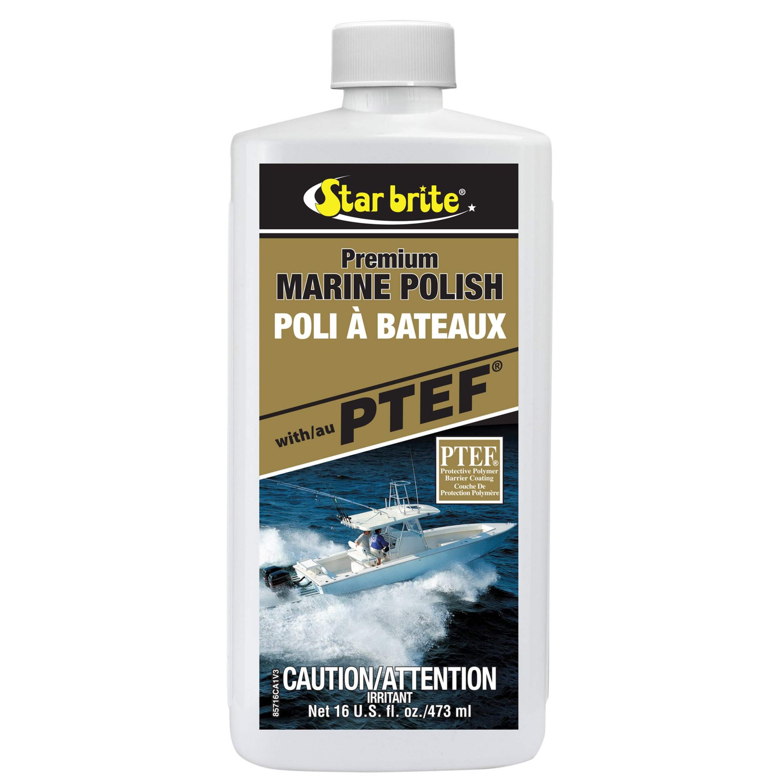 Vernis de bateau avec PTEF Star Brite, 473 mL Front_Flat