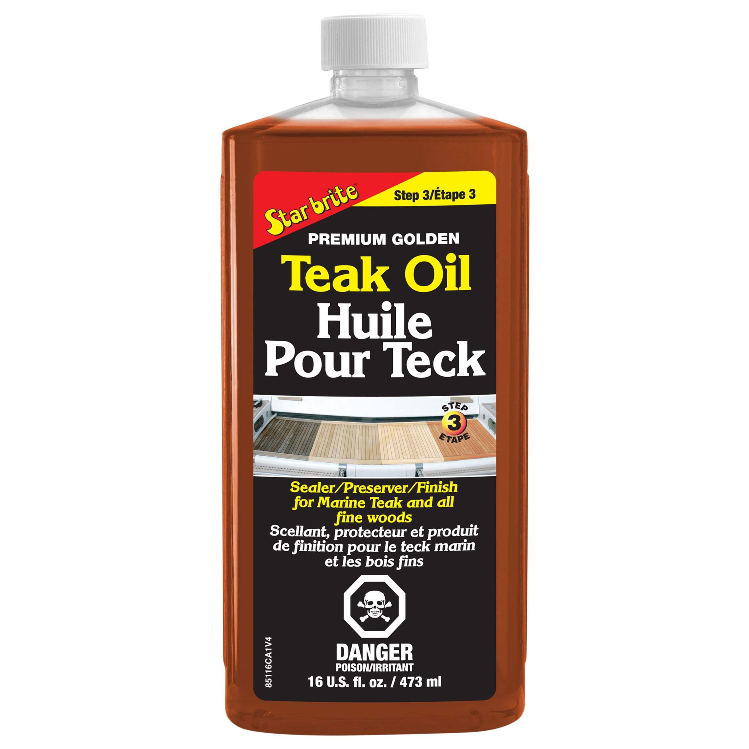 Star Brite Premium Golden Teak Oil, 473-ml Front_Flat