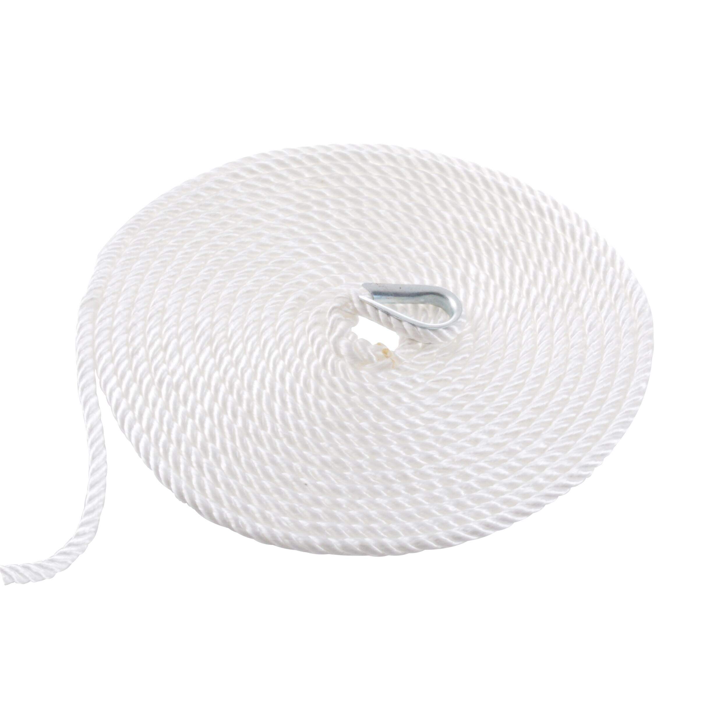 Blueline Nylon Anchor Line, Twisted, 3/8-in, 100-ft Overhead_Plunge