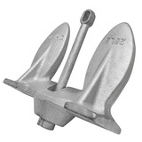 Ancre en fonte à motif léopard, peinturé argent, 28 po Front_Three_Fourths_Angled_Left