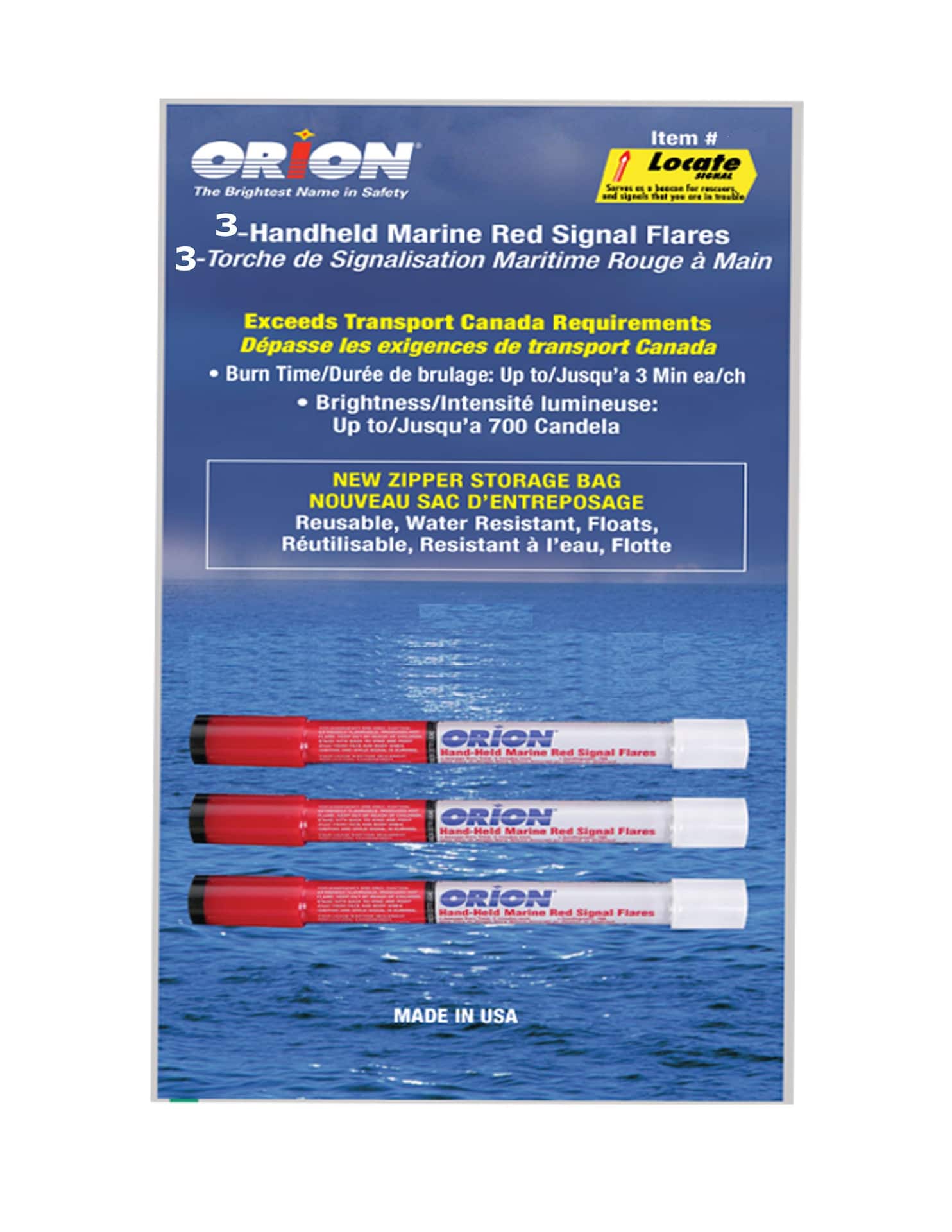 Orion CIL Handheld Marine Aerial / Signal Flares, 4-pk, Red
