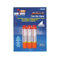 Orion CIL Marine Aerial/Twin Star Signal Flares, 3-pk, Red Front_Flat