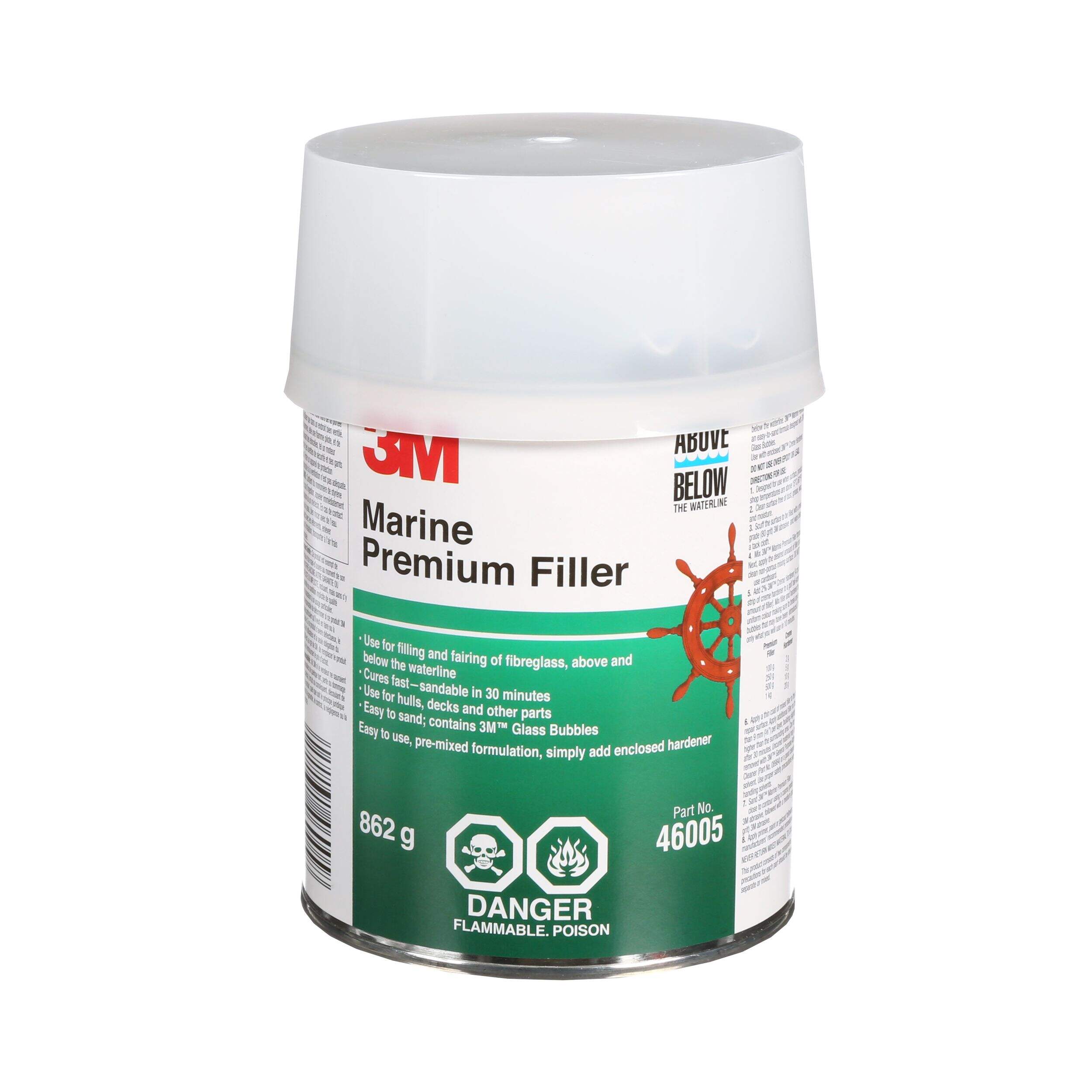 3M™ Marine Premium Filler, 862 g (30.5 oz.) Front_Elevated